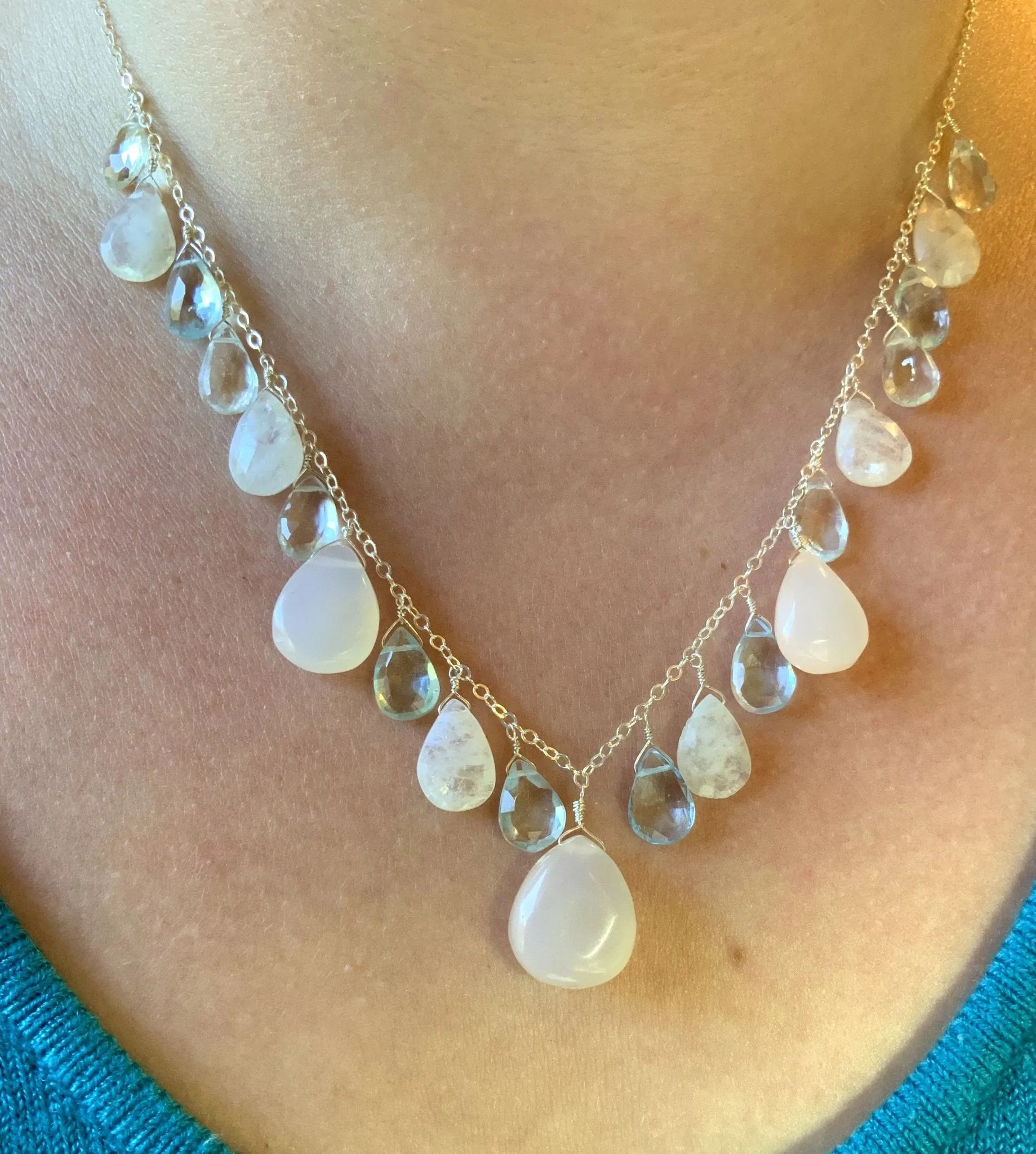 Drops of Ice Necklace One of A Kind