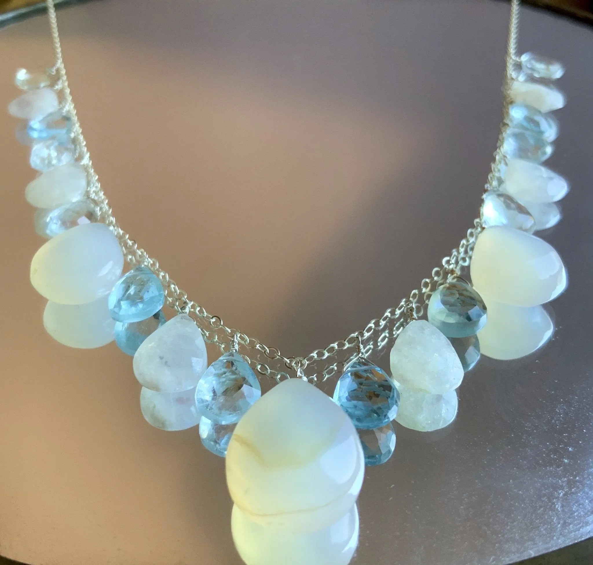 Drops of Ice Necklace One of A Kind