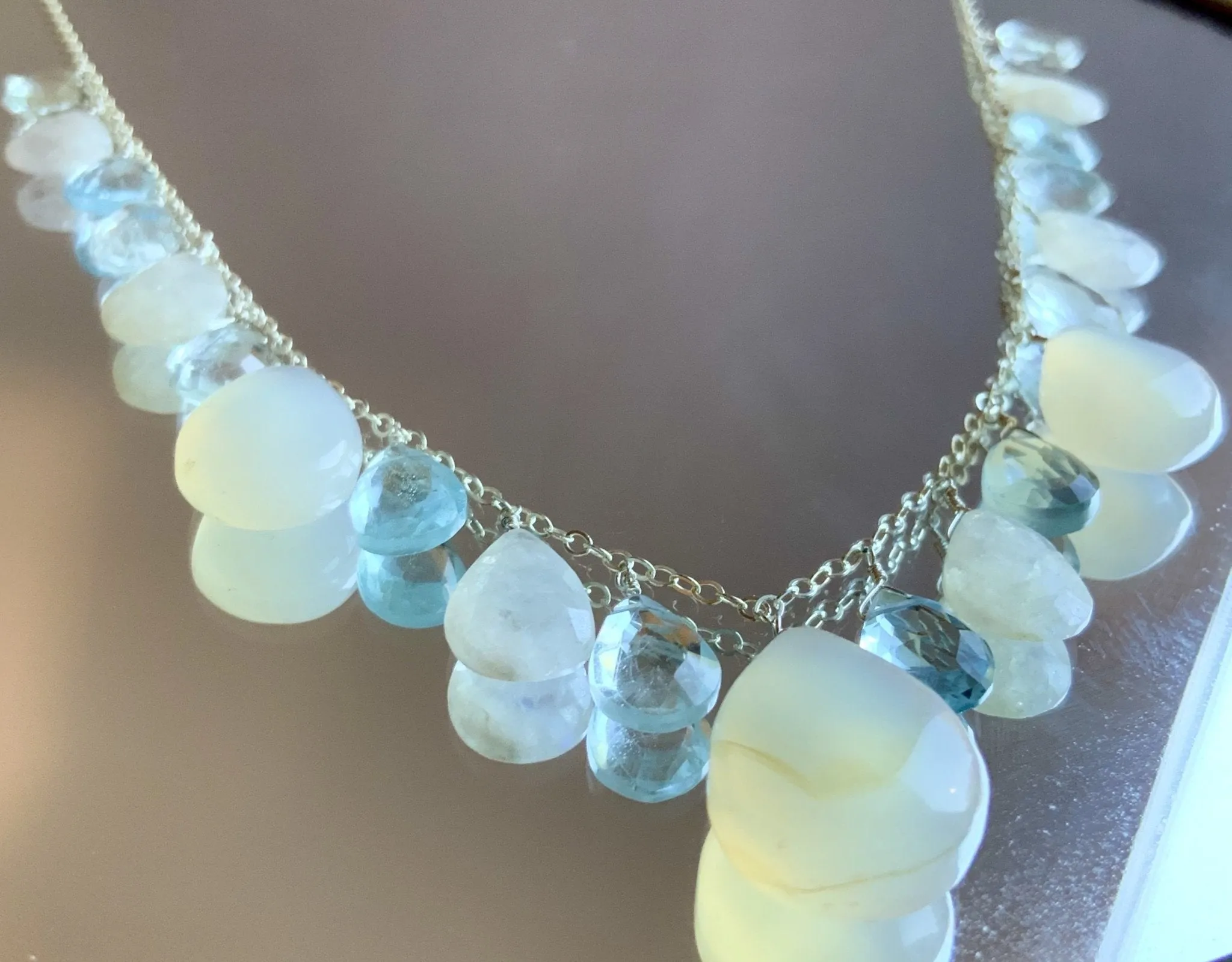 Drops of Ice Necklace One of A Kind