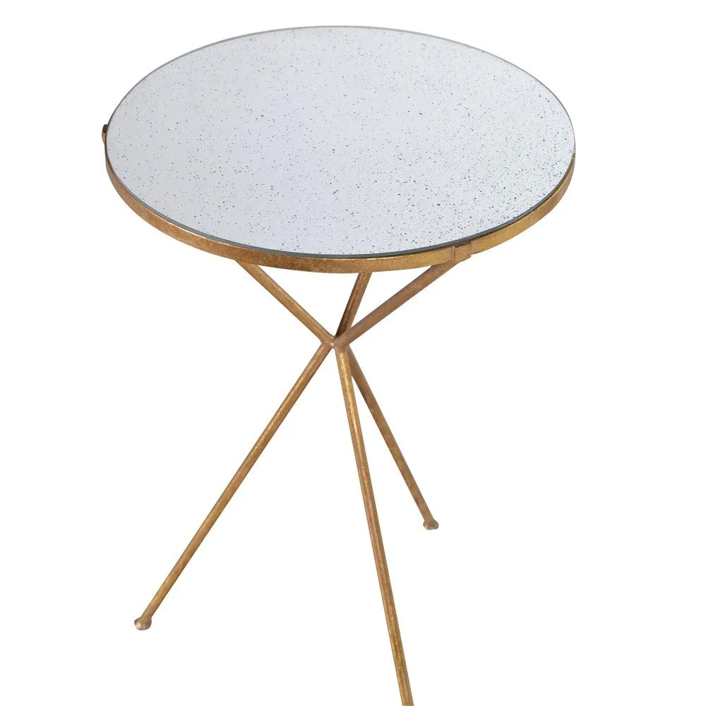 DWELL Gold Tripod Lamp Table