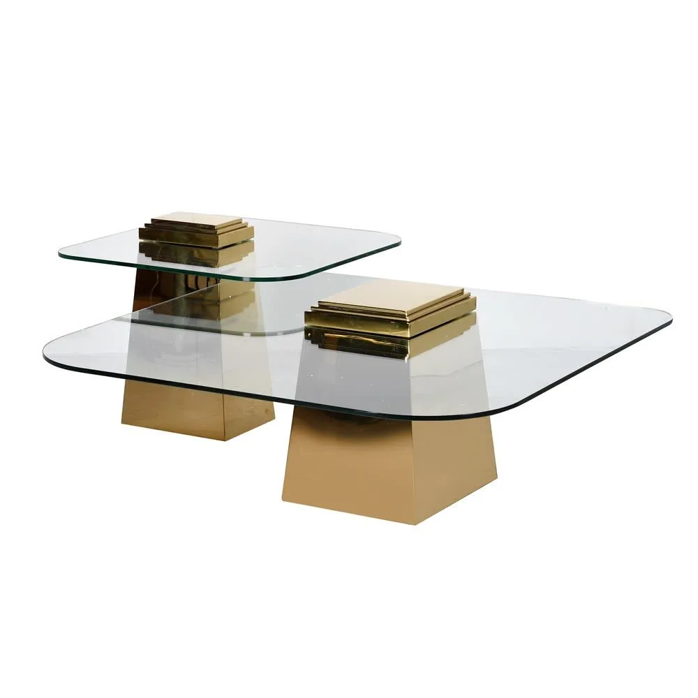 Dwell  Side Table - Gold