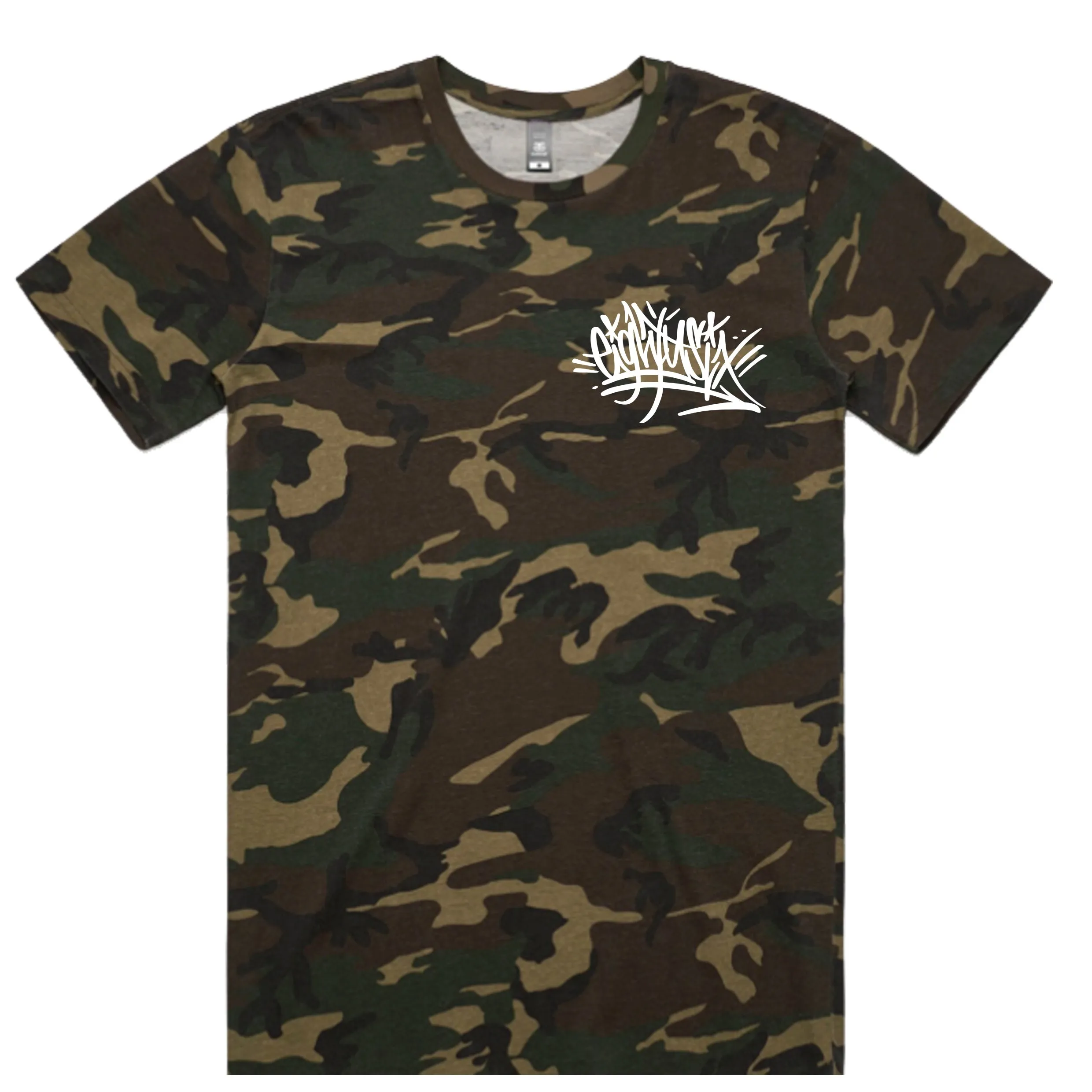 Eighty6 Graffiti Tag Tee - Camo