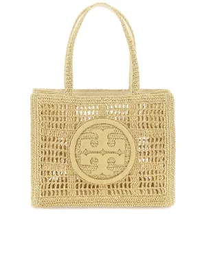 Ella Crochet Raffia Tote Bag