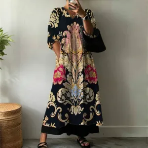 Elyse™ - Ethnic Print Dress