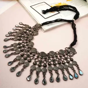 Ethnic Beads and Disk Jewel Set