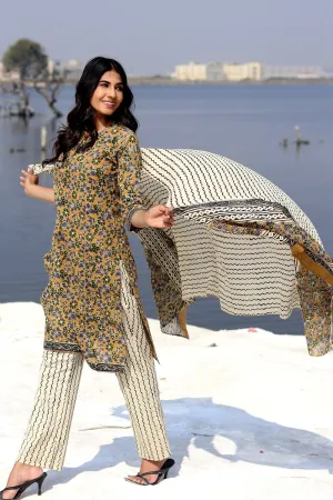 Ethnic Elegance Block Printed Salwar Suit Set