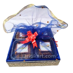 Ethnic Food Gift Box with Pitha Khaja Gaja Khai Kora and Baromaja