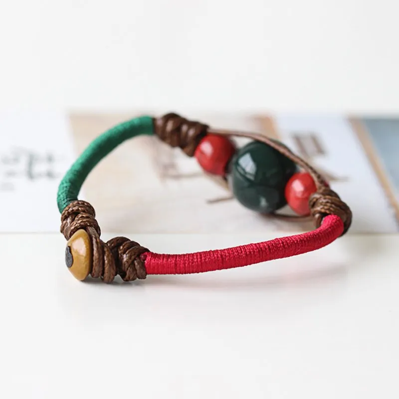 Ethnic Style Handmade Ceramic Bracelet