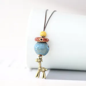 Ethnic Style Handmade Ceramic Necklace