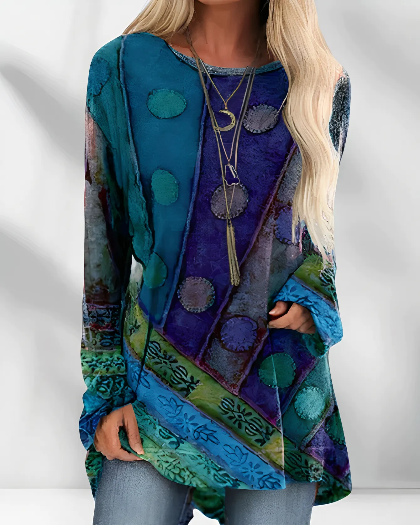Evanthe | Ethnic Print Blouse