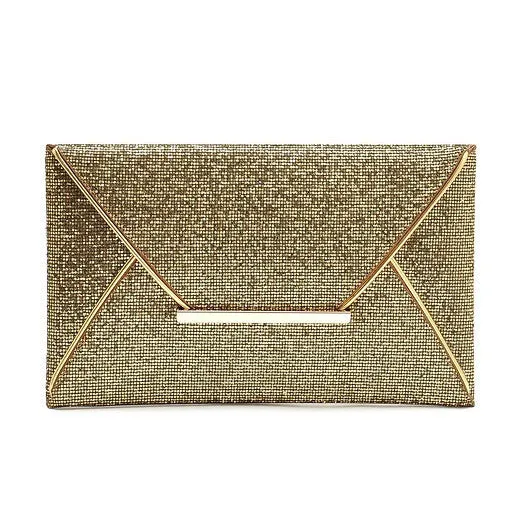 Fashion Envelope style Lady Sparkling Dazzling Sequins Clutch Bag Purse Evening Party Handbag Day Clutches
