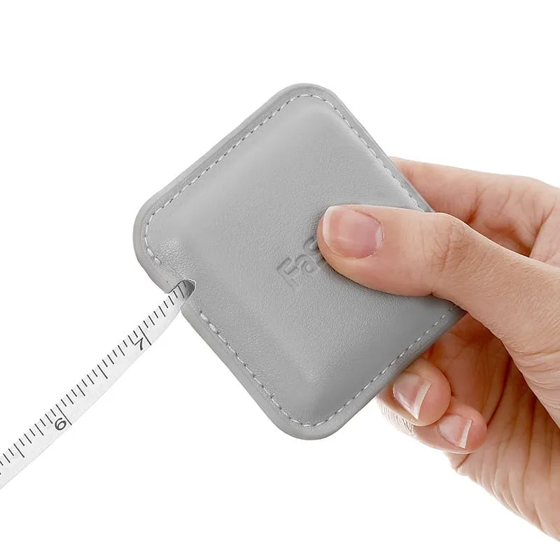 FaSoLa Minimalist Square Tape Measure - Beige, 6.9*6.9*2.1cm