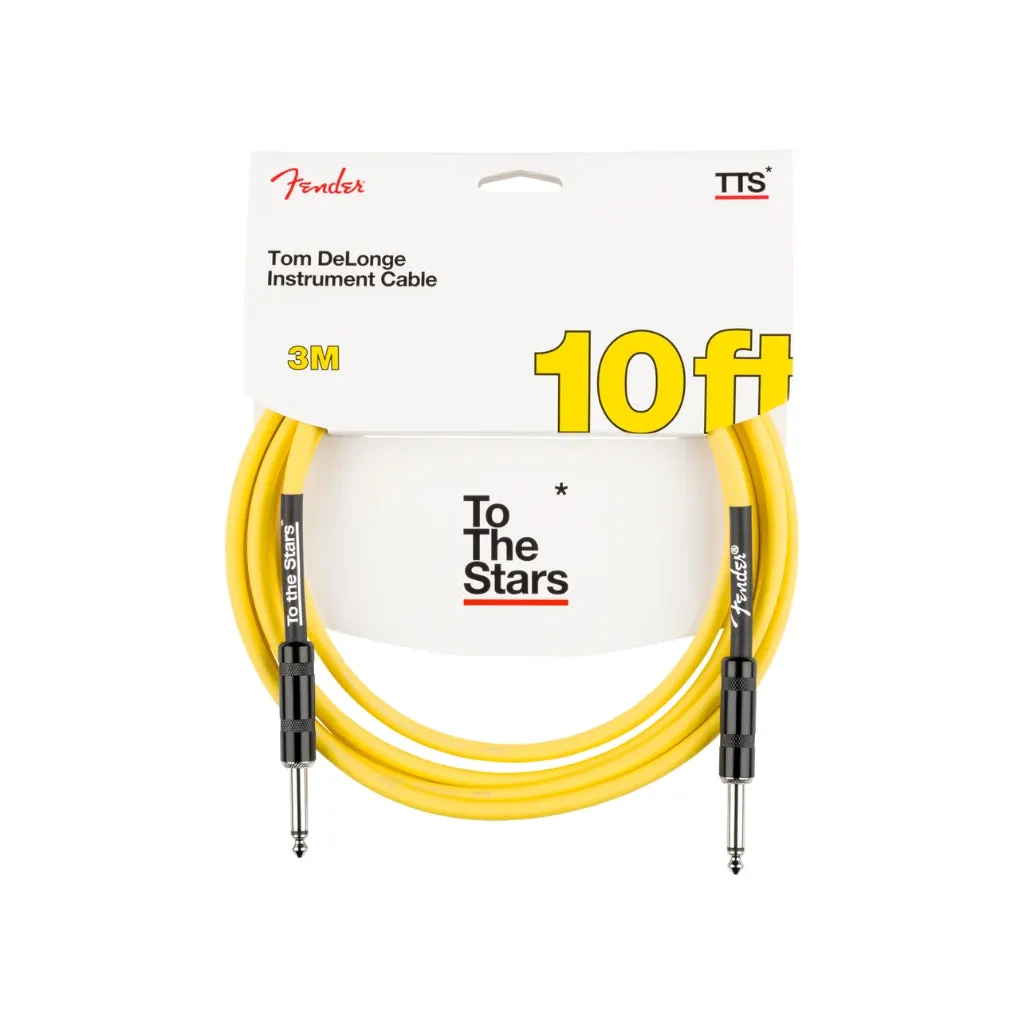Fender Tom DeLonge 10' To The Stars Instrument Cable, Graffiti Yellow
