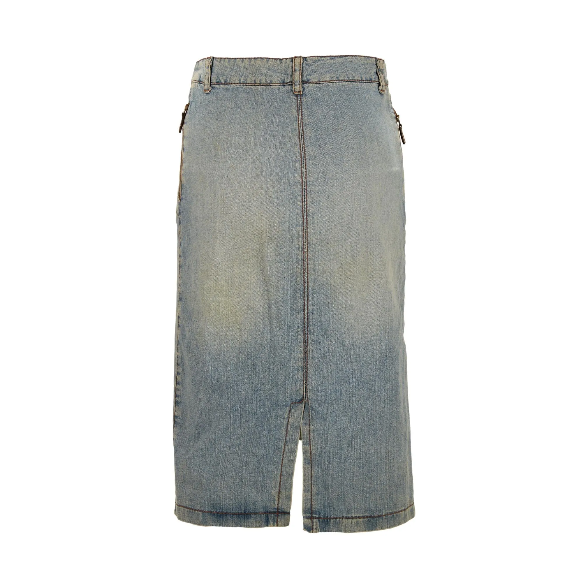 Fendi Denim Long Skirt