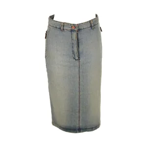 Fendi Denim Long Skirt