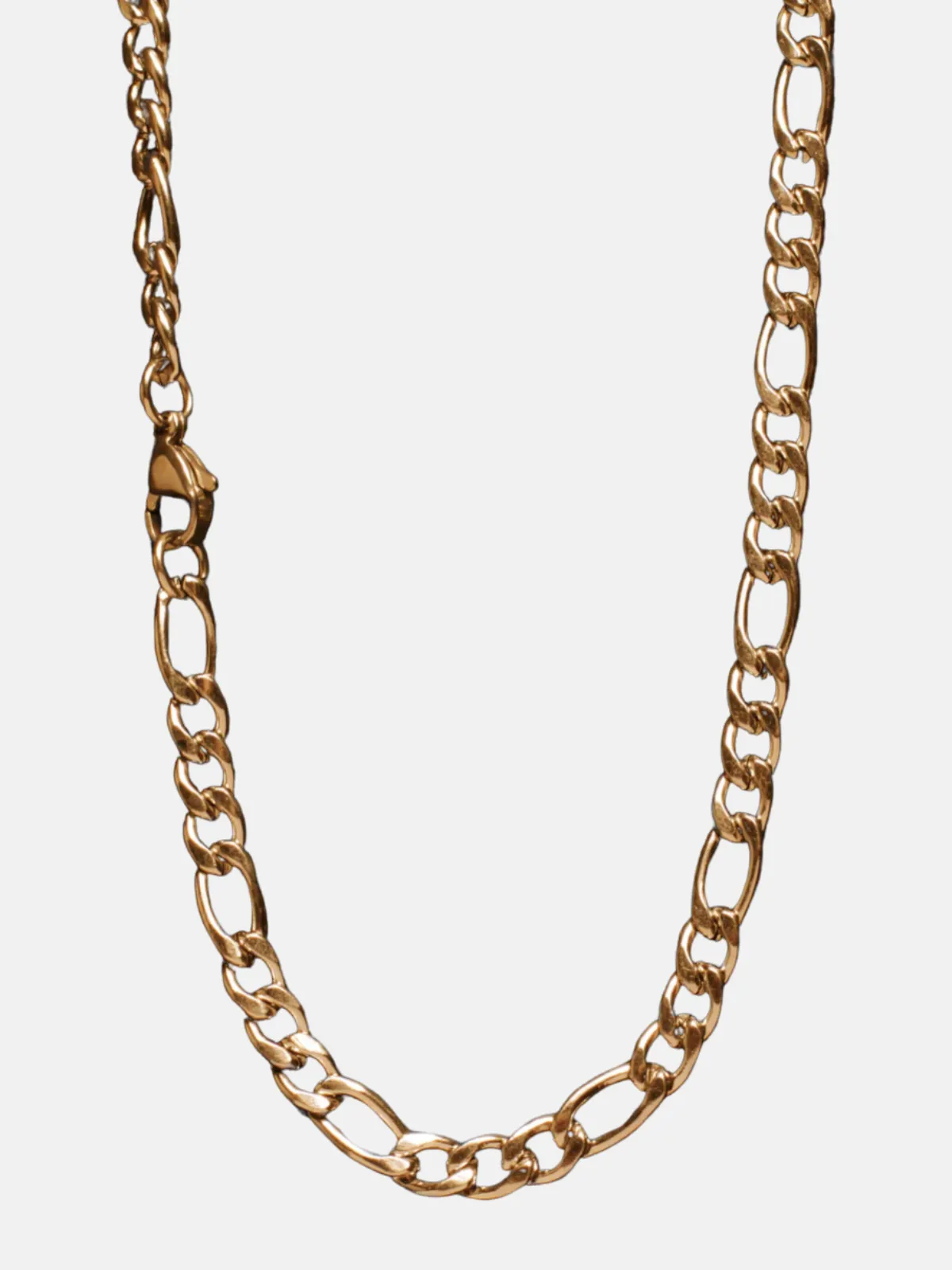 Figaro Chain Necklace - 5mm Gold
