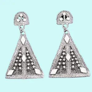 Filigree silver earrings
