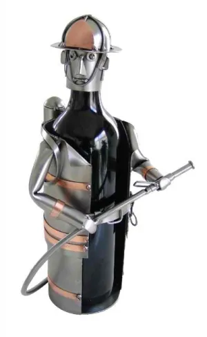 Fireman Wine Bottle Holder