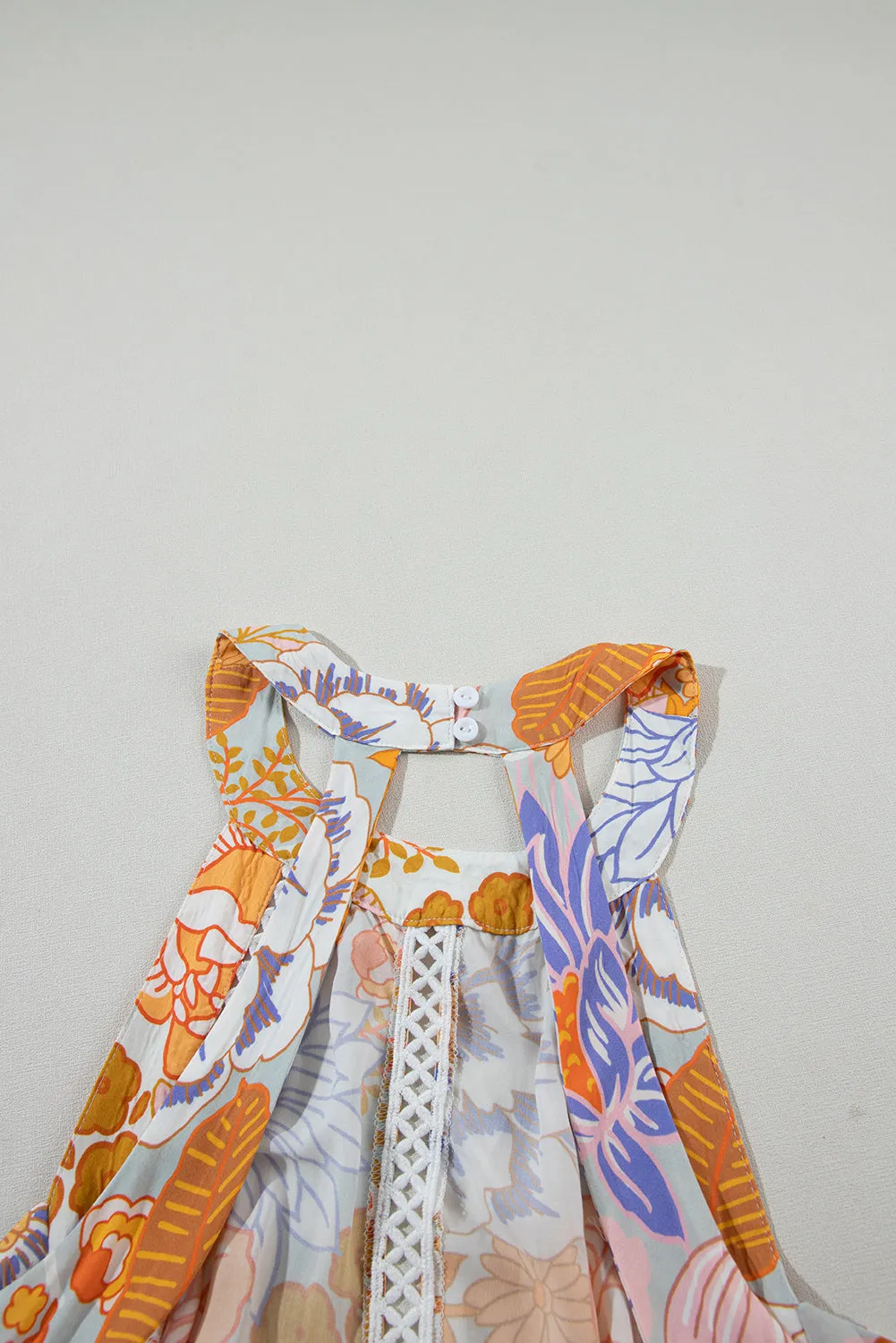 Floral Backless Maxi Dress