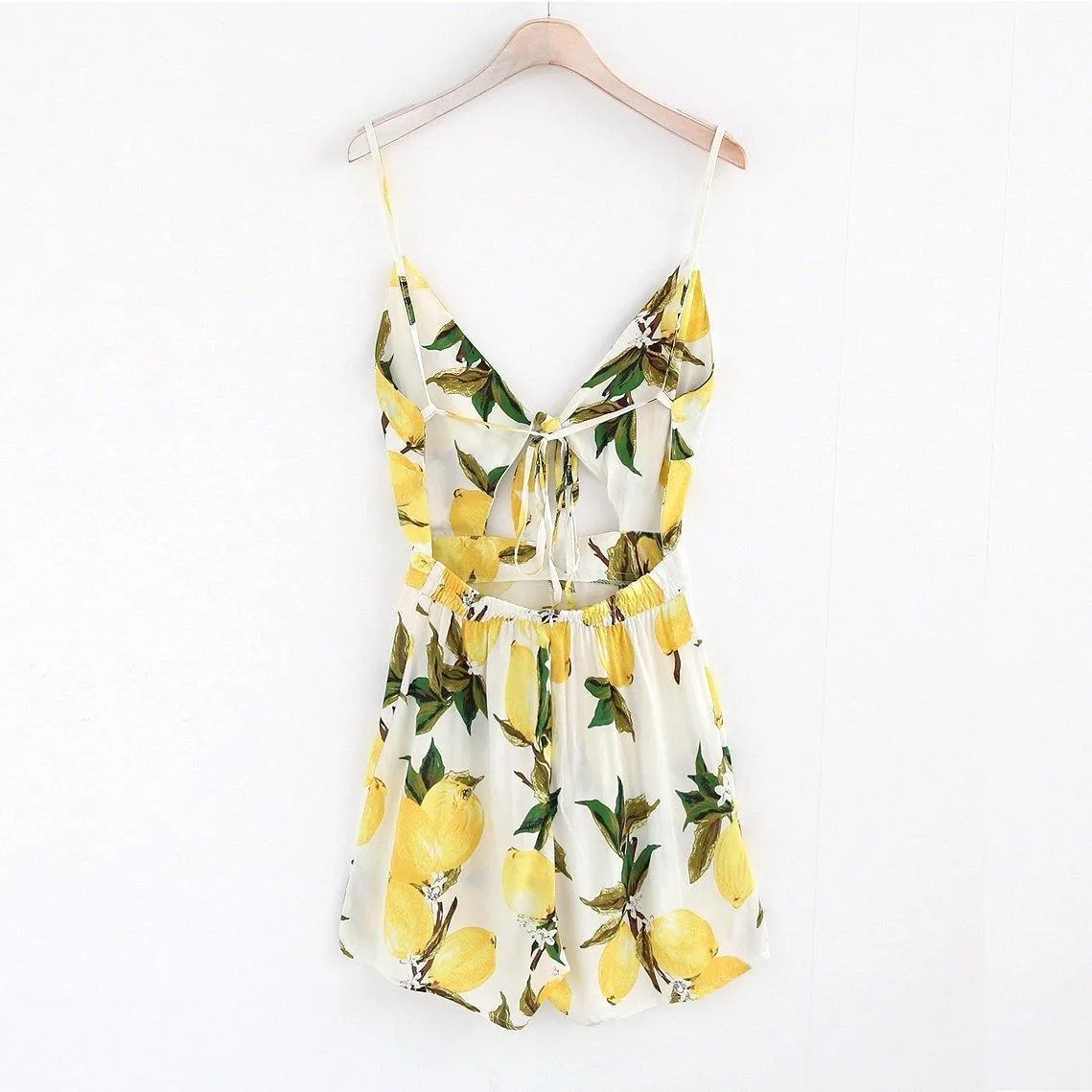Floral Bow Tie Romper