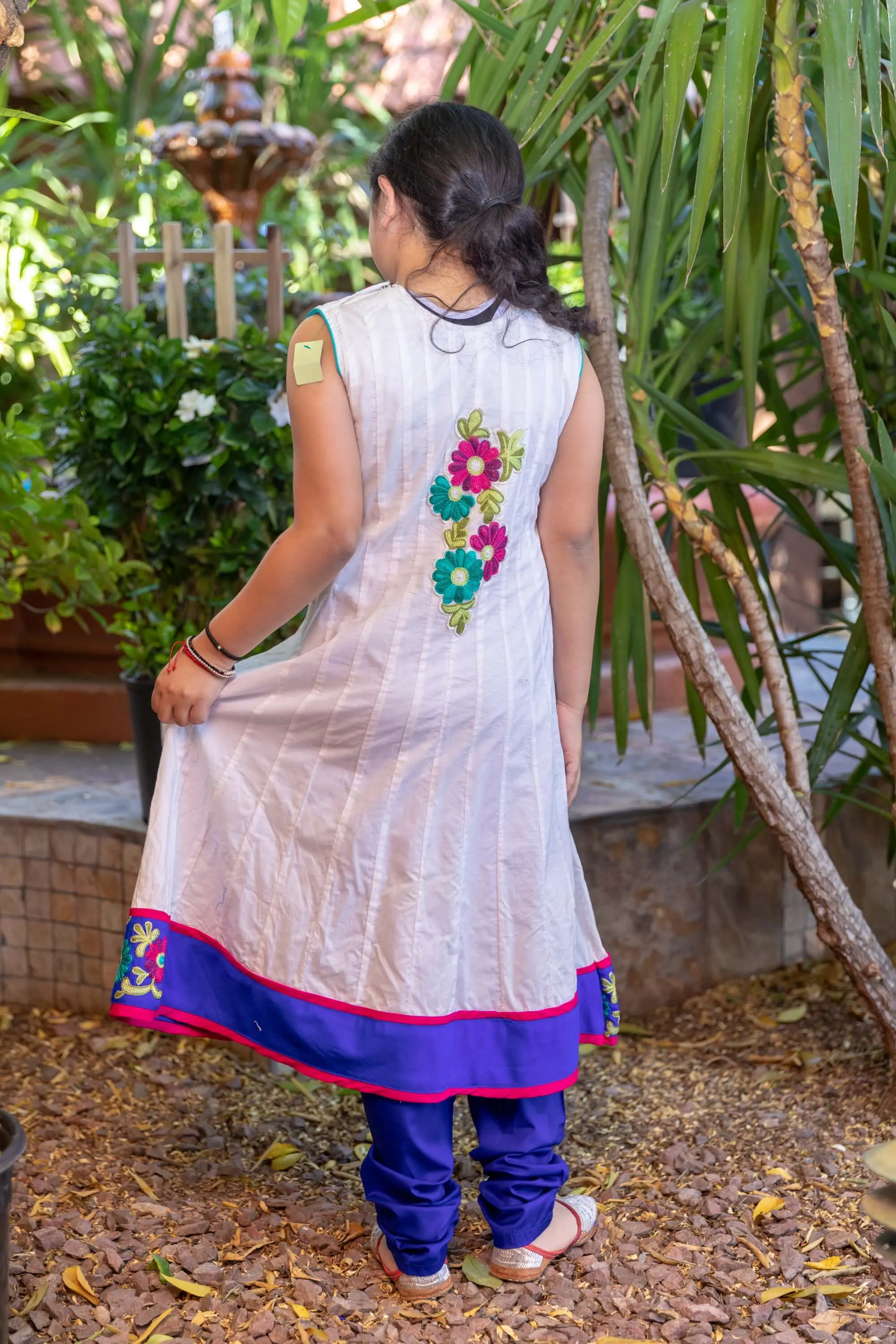 Floral Cotton Summer Dress-Salwar Kameez