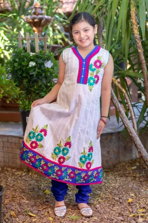 Floral Cotton Summer Dress-Salwar Kameez