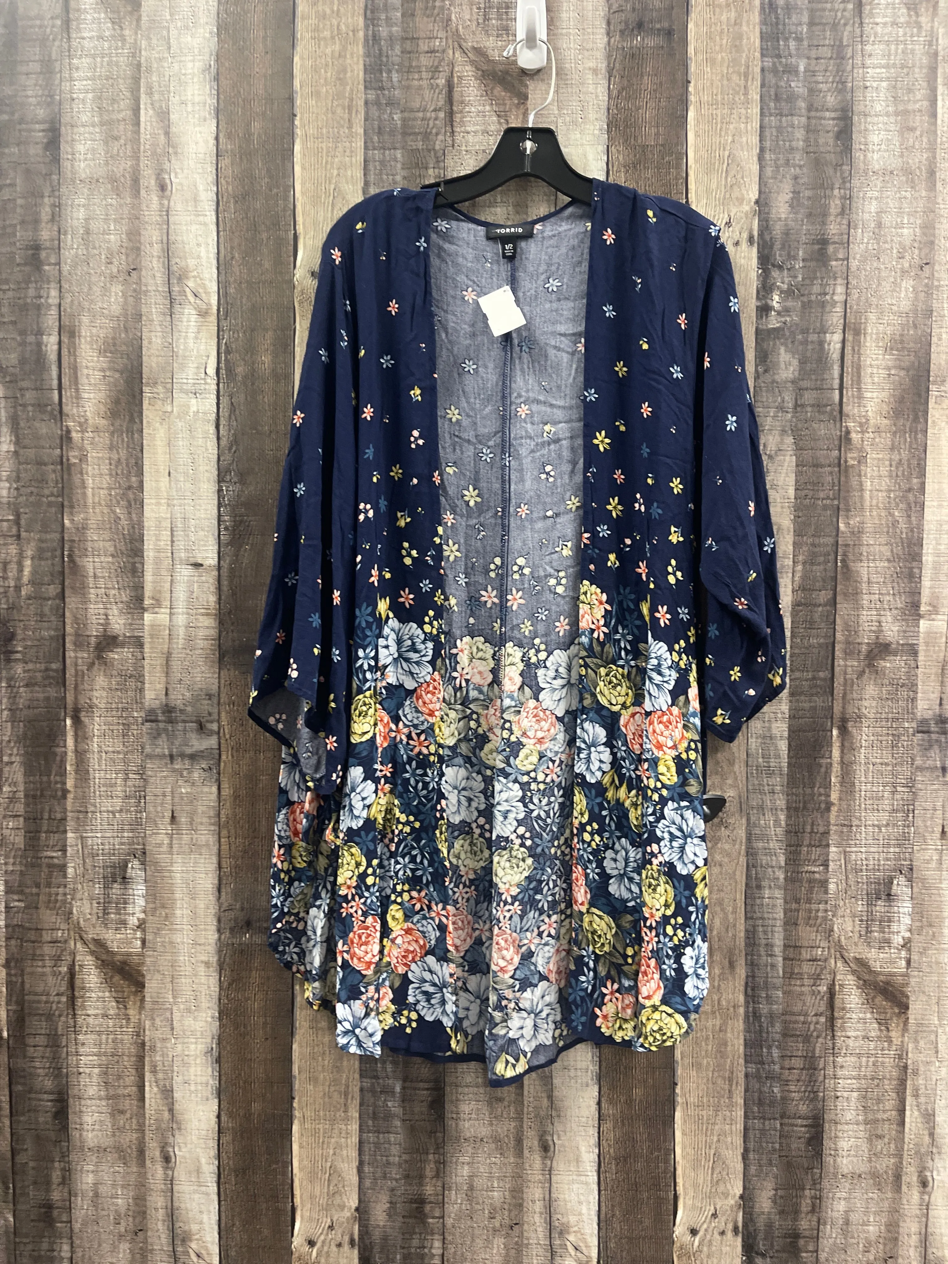 Floral Print Cardigan Torrid, Size Xl