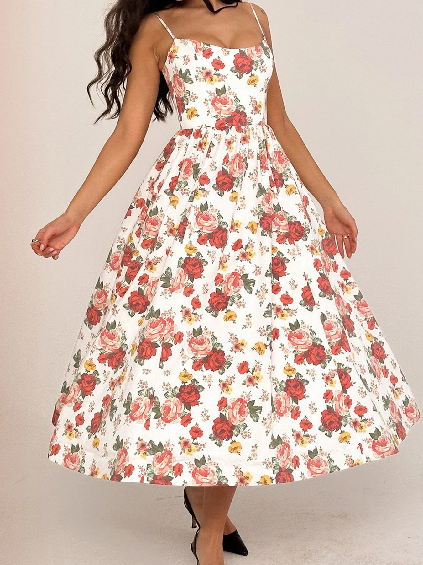 Floral print dress