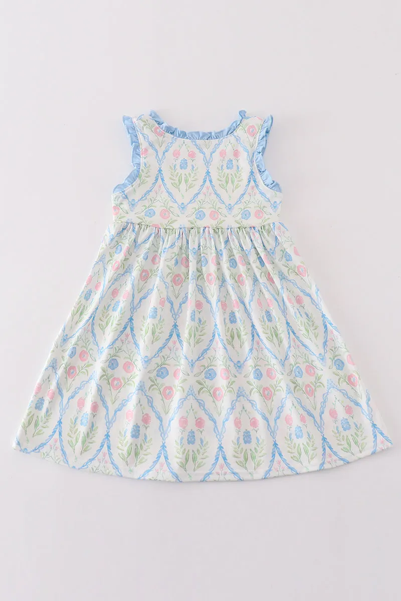Floral Print Girl Dress