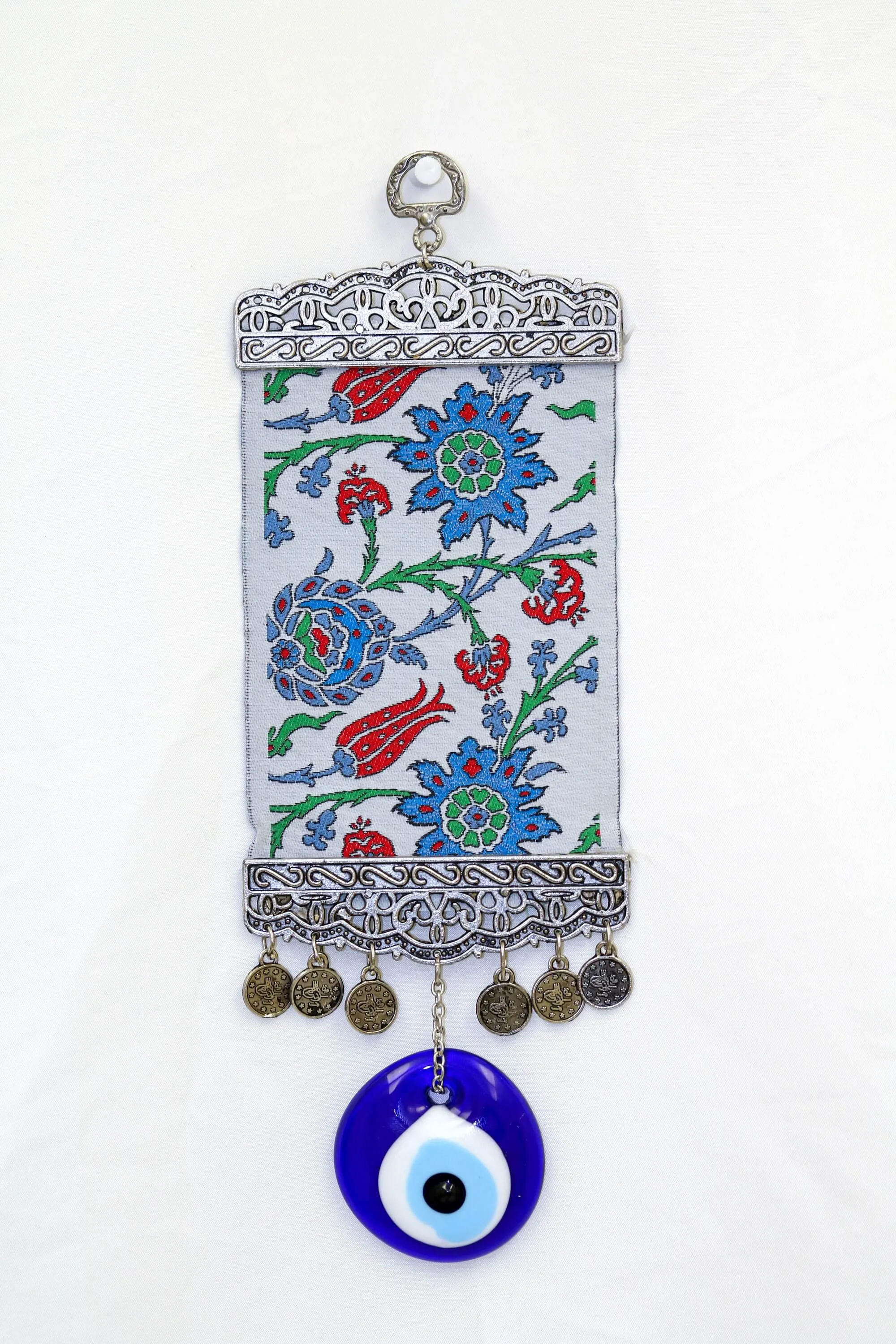 Floral Turkish Evil Eye Wall Rug