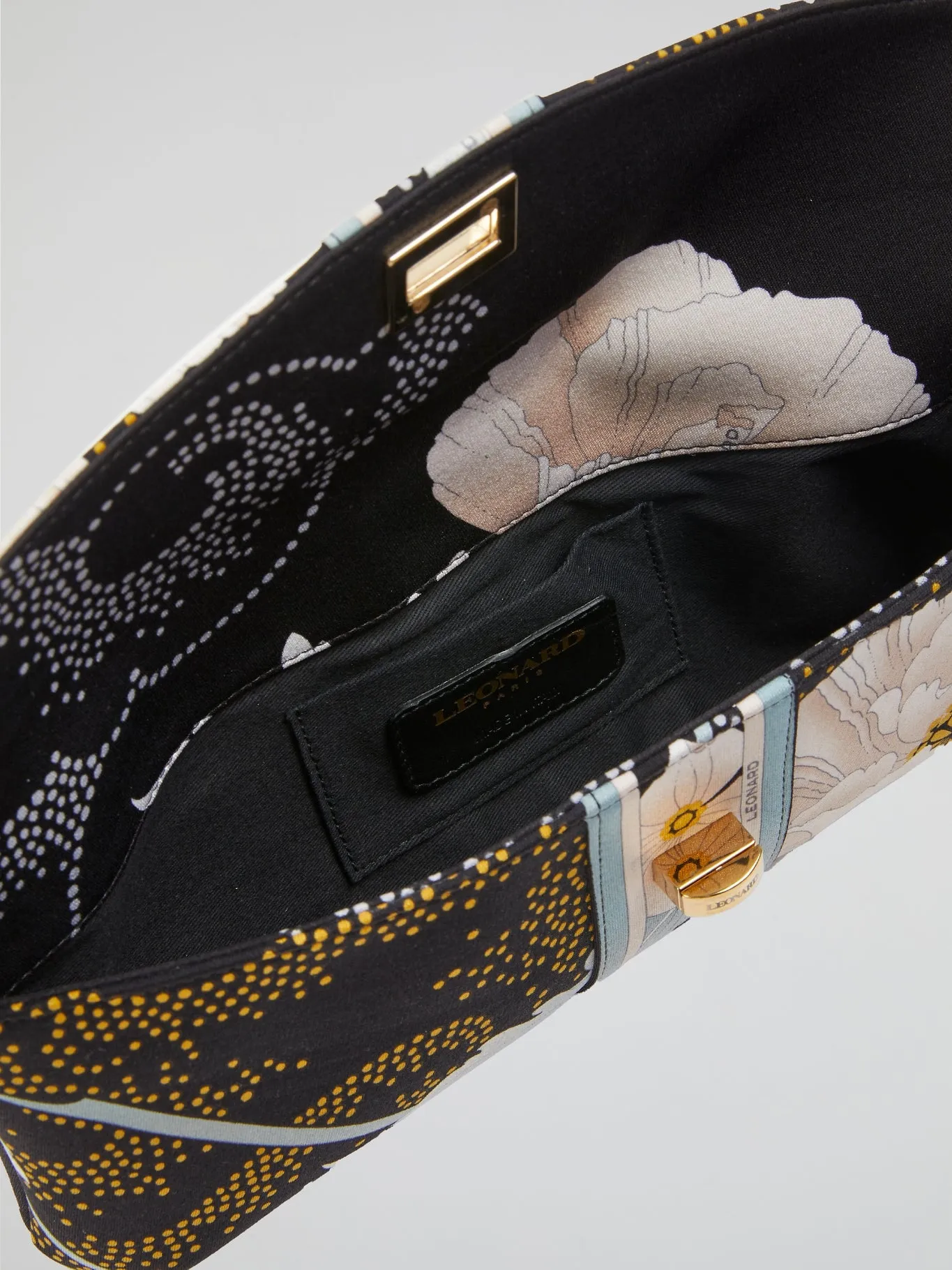 Foliage Leather Clutch