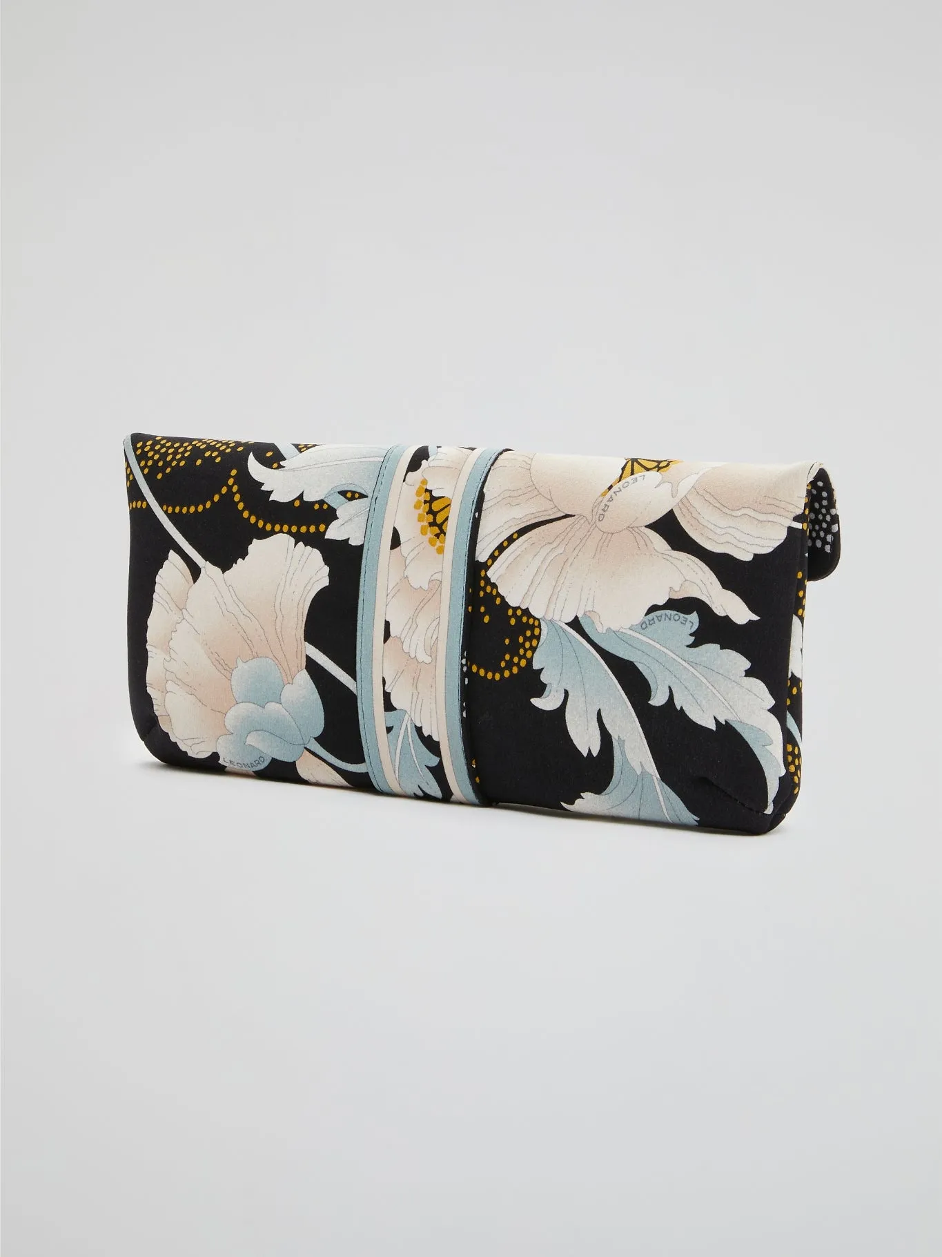 Foliage Leather Clutch