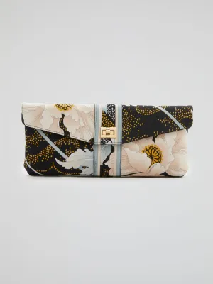 Foliage Leather Clutch