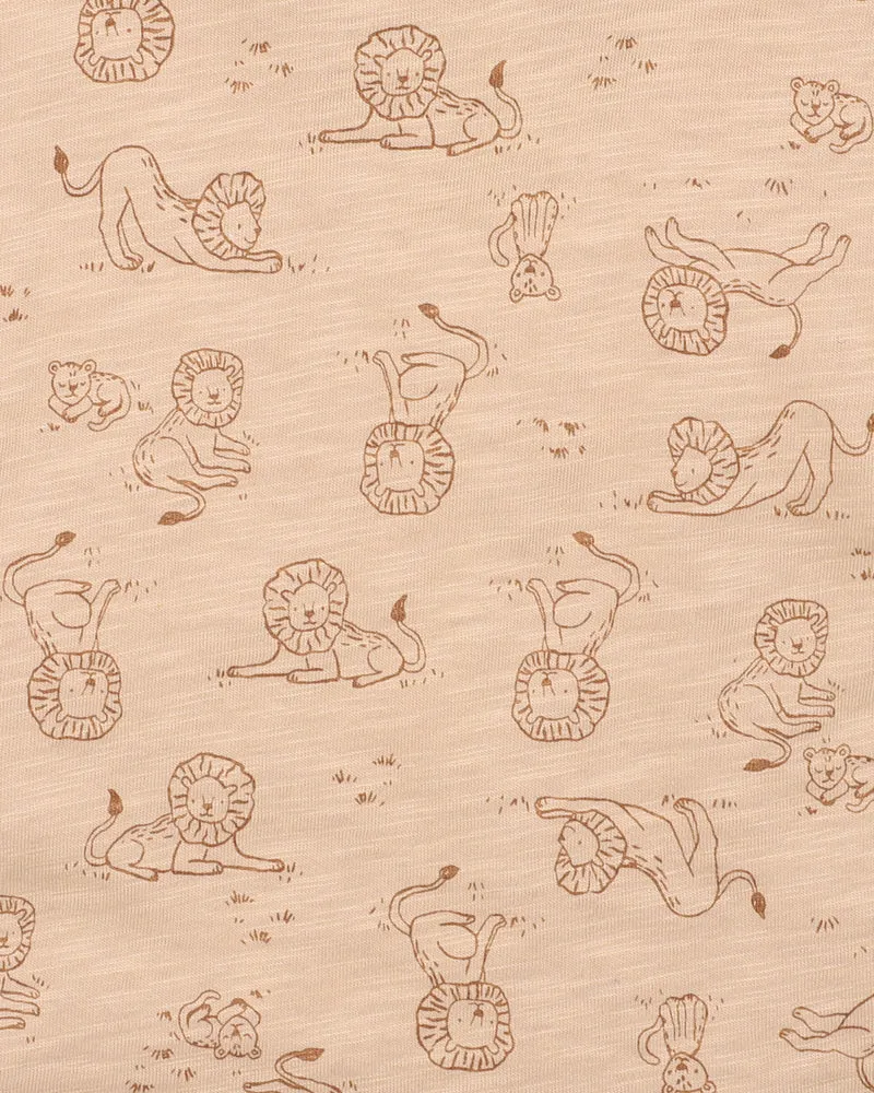 FOX & FINCH LION PRINT ROMPER