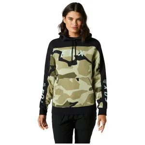 Fox Womens Bnkr Pullover Fleece Hoody - Olive Camo