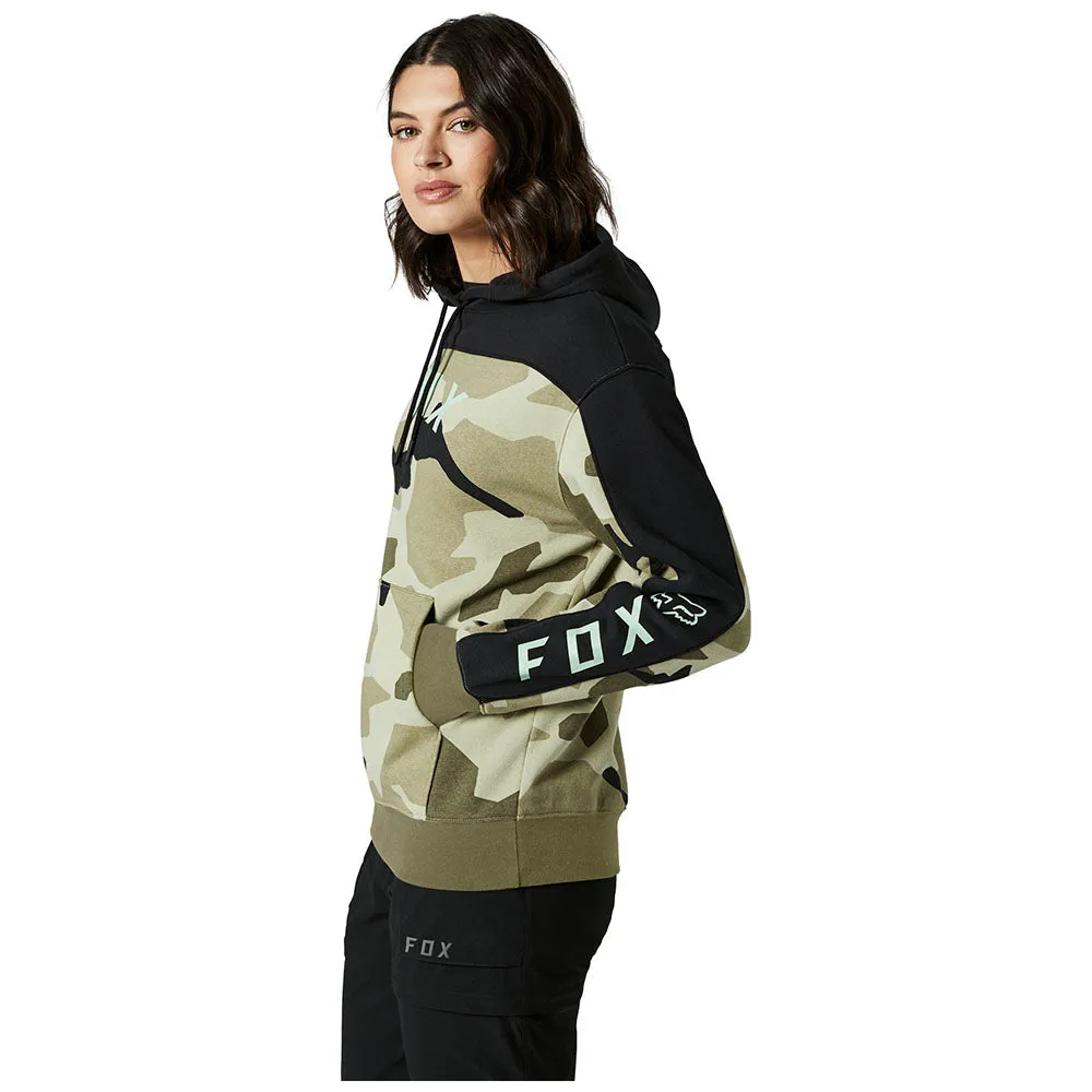Fox Womens Bnkr Pullover Fleece Hoody - Olive Camo