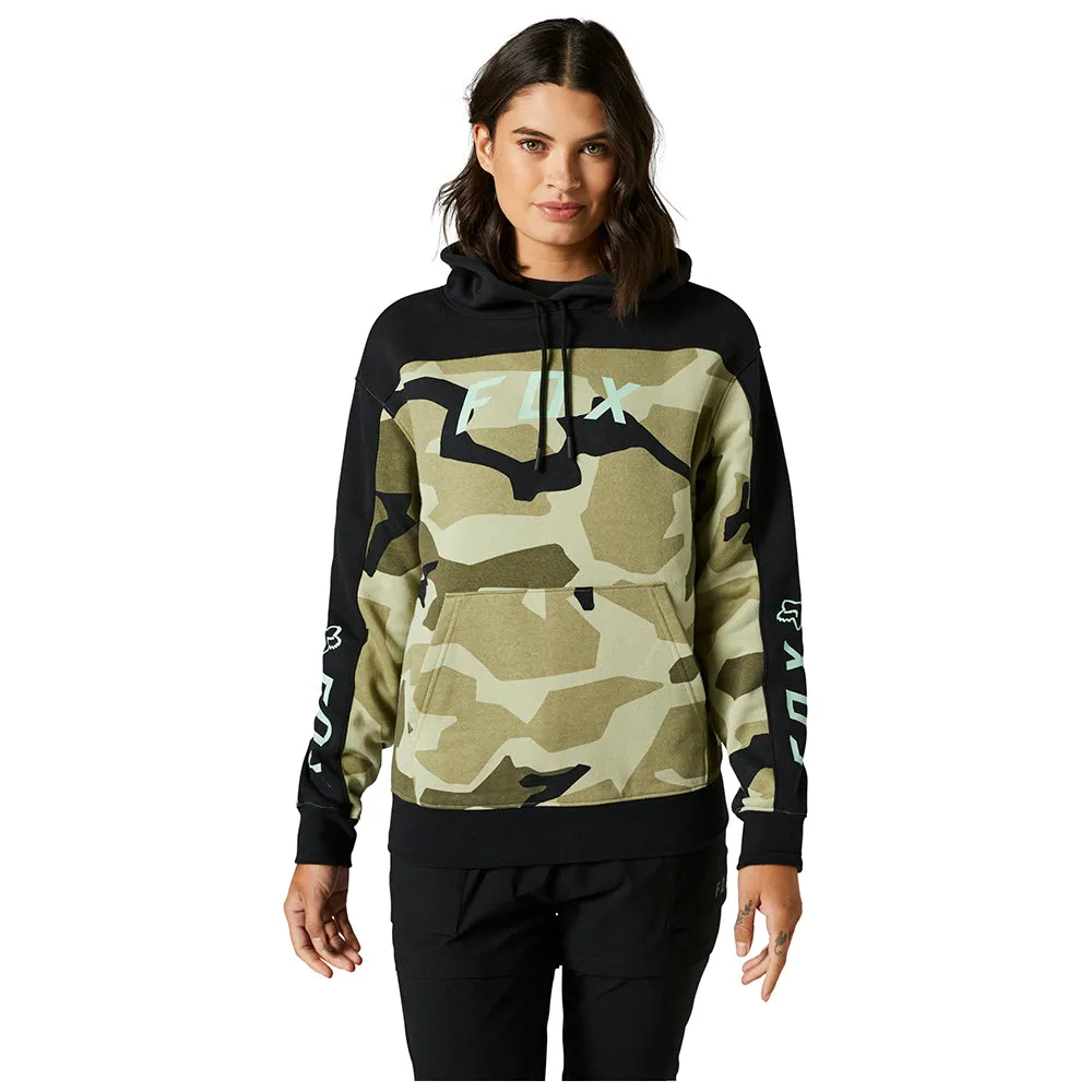 Fox Womens Bnkr Pullover Fleece Hoody - Olive Camo