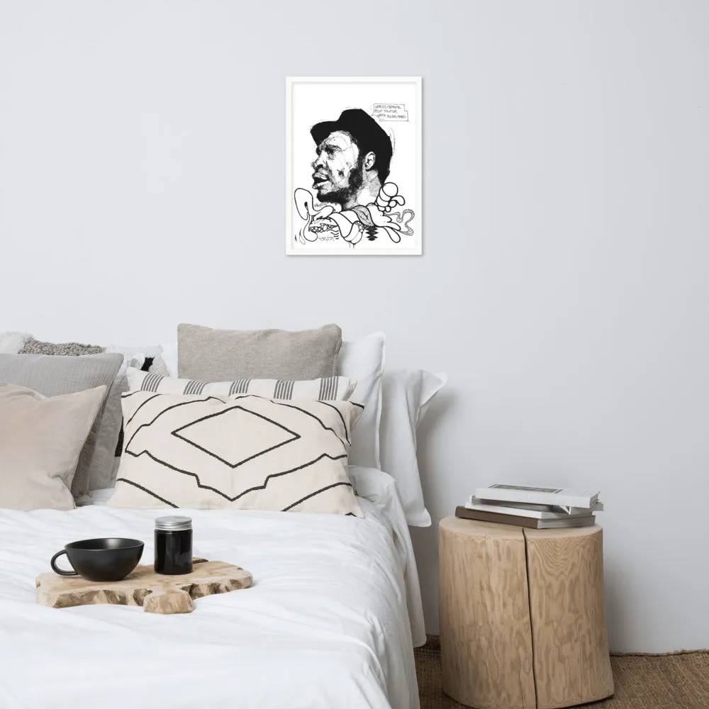 Fred Hampton Art- Framed Poster