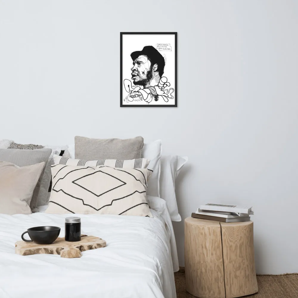 Fred Hampton Art- Framed Poster