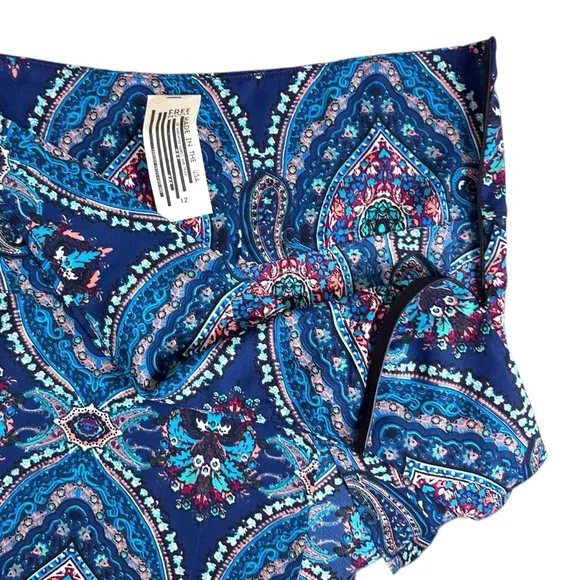 FREE PEOPLE Dreamy Bohemian High Slit Maxi Skirt Womens Size 12