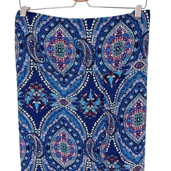 FREE PEOPLE Dreamy Bohemian High Slit Maxi Skirt Womens Size 12