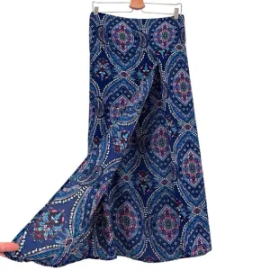 FREE PEOPLE Dreamy Bohemian High Slit Maxi Skirt Womens Size 12