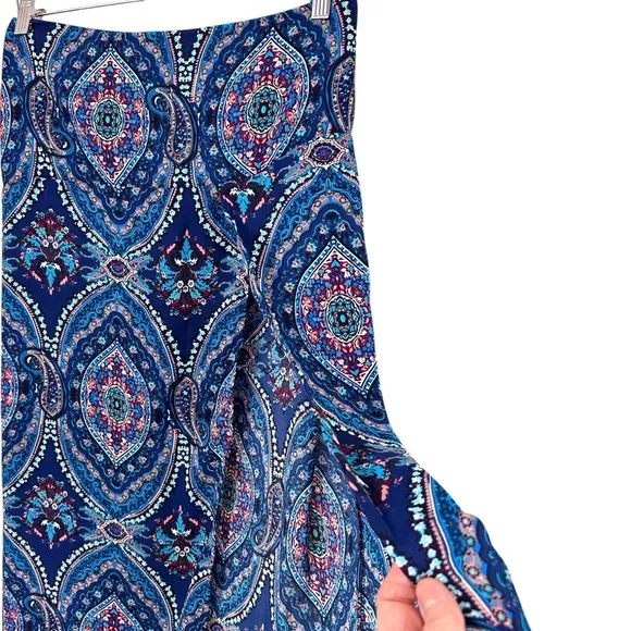 FREE PEOPLE Dreamy Bohemian High Slit Maxi Skirt Womens Size 12