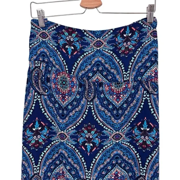 FREE PEOPLE Dreamy Bohemian High Slit Maxi Skirt Womens Size 12