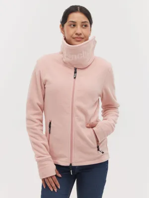 Funnel Microfleece Wrap Neck Zip-Up