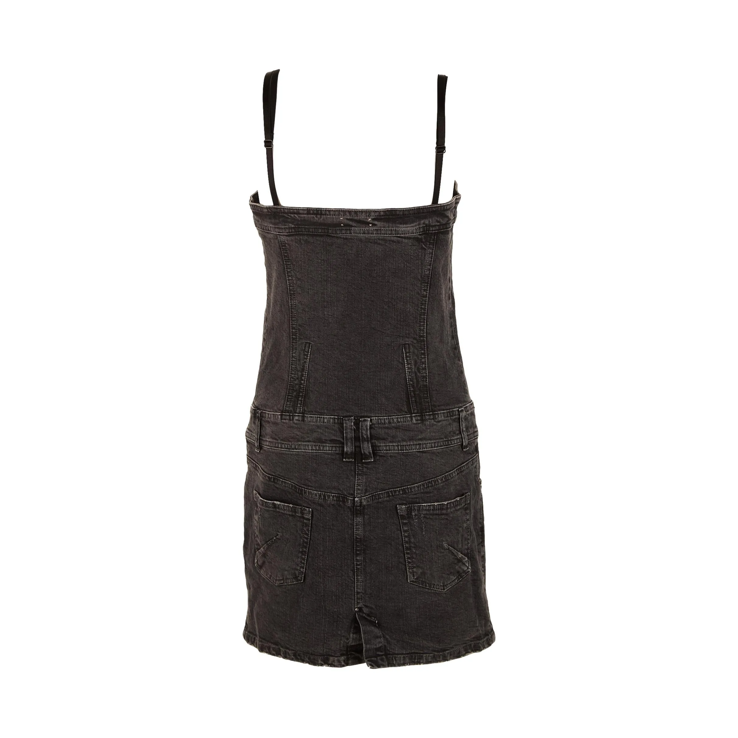 Galliano Black Denim Dress