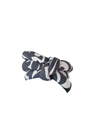garden gate graphite gray printed cloth napkin rings