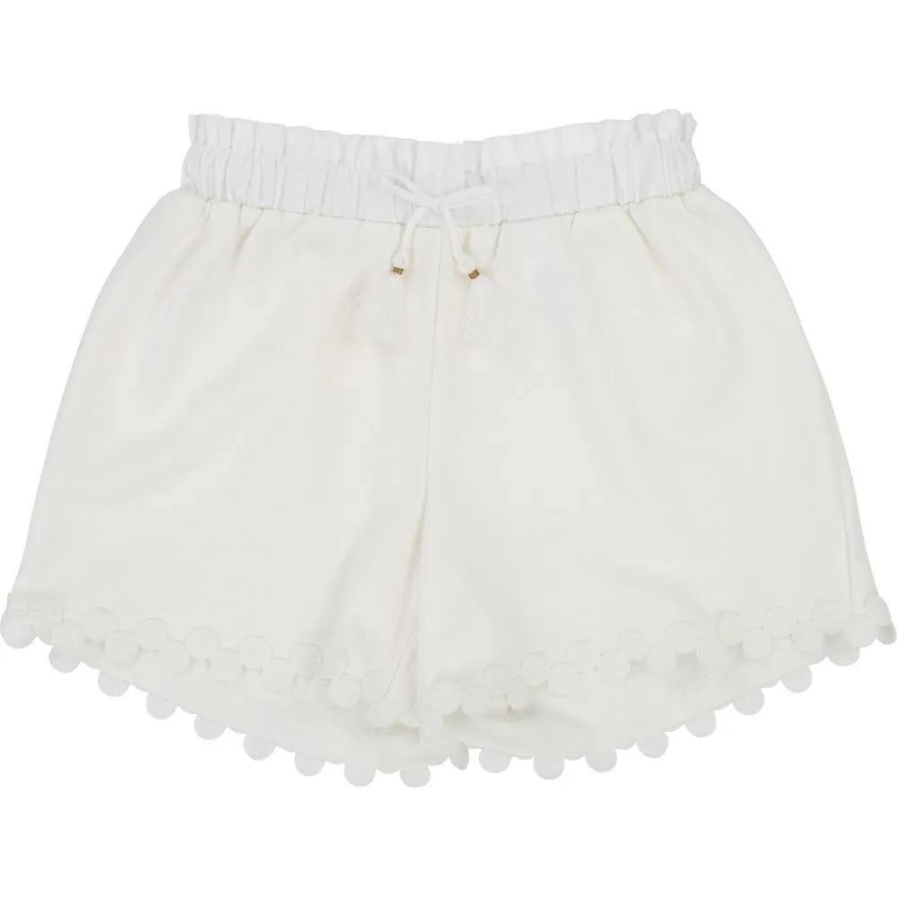 Girls White Shorts