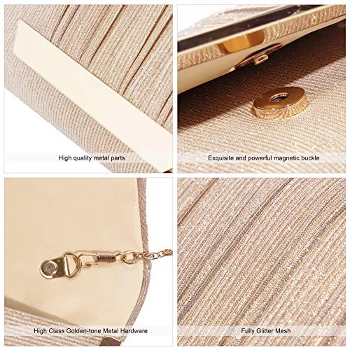 Glitter Envelope Clutch Purse