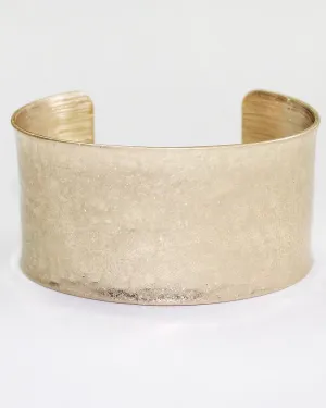 Gold 1.25" Wide Cuff Bracelet